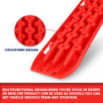 Trapy piaskowe X-Bull błotne 4x4 offroad czerwone - 3