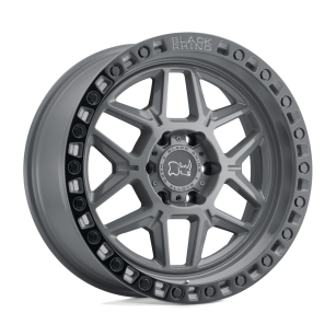 Felga aluminiowa KELSO Battleship Gray W/ Black Ring BLACK RHINO