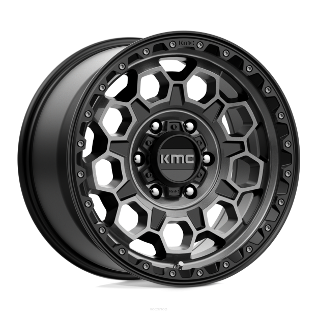 Felga aluminiowa KM545 TREK Satin Black W/ Gray Tint KMC