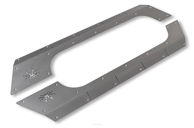 Osłony boczne stalowe POISON SPYDER - Jeep Wrangler JK 2 drzwi
