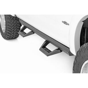 Progi, stopnie boczne regulowane aluminiowe Rough Country SRX2 Crew Cab