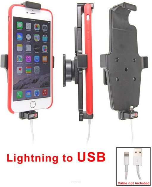 Uchwyt do Apple iPhone 7 Plus w futerale z możliwością wpięcia kabla lightning USB