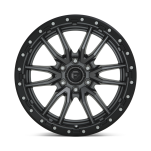Felga aluminiowa D680 REBEL Matte Gun Metal Black Bead Ring FUEL - 3