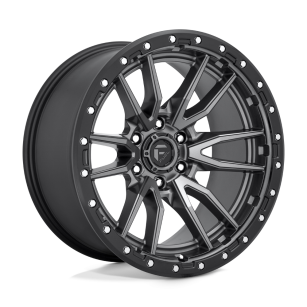 Felga aluminiowa D680 REBEL Matte Gun Metal Black Bead Ring FUEL