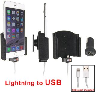 Uchwyt do Apple iPhone 6 Plus z możliwością wpięcia kabla lightning USB