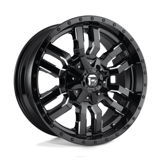 Felga aluminiowa D595 SLEDGE Gloss Black Milled FUEL
