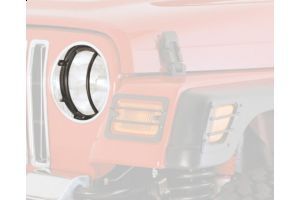 Osłony reflektorów przednich czarne Smittybilt - Jeep Wrangler TJ