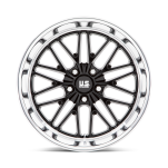 Felga aluminiowa U138 Santa Cruz Gloss Black W/ Diamond CUT LIP US Mags - 3