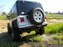 Zderzak tylny Rock Brawler z mocowaniem szekli stalowy POISON SPYDER - Jeep Wrangler TJ - 3