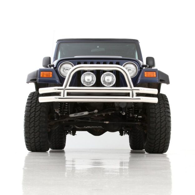 Zderzak przedni rurowy SMITTYBILT stal nierdzewna - Jeep Wrangler JK