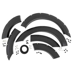 Poszerzenia błotników przód i tył Rough Country Pocket chromowane nity