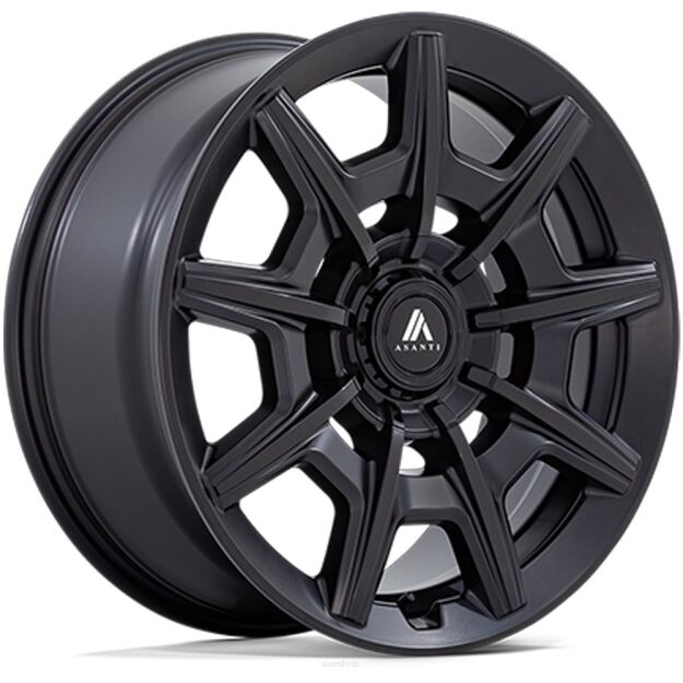 Felga aluminiowa AB041 ESQUIRE Satin Black Gloss Black Face ASANTI