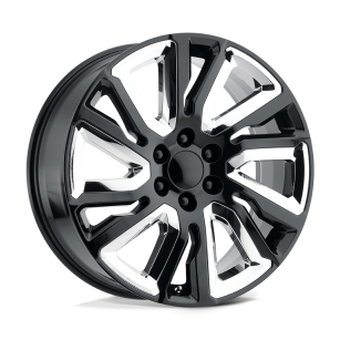 Felga aluminiowa PR202 Gloss Black W/ Chr Acc PERFORMANCE REPLICAS