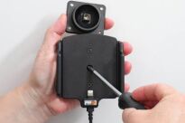 Uchwyt aktywny z kablem USB do Apple iPhone 14 Plus w futerale lub bez o wymiarach: 75-89 mm (szer.), 6-10 mm (grubość). - 7