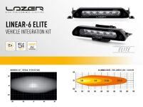 Zestaw dwóch lamp LAZER Linear 6 Elite z systemem montażu w fabrycznym grillu - Volkswagen T7 (2022 -) - 5