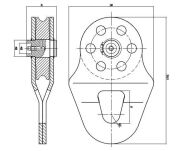 Husar Winch Zblocze liny do wyciągarki BST S 10 Ton Bloczek - 6