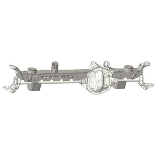 Wzmocnienie mostu przód Dana 44 JK z relokacją mocowań zawieszenia do Jeep WJ lift 4"+