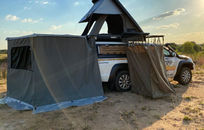 Ściany do markizy zadaszenia Quick Pitch strona prawa