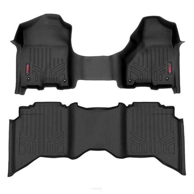 Dywaniki na podłogę przód i tył krótki tunel środkowy Rough Country Crew/Mega Cab