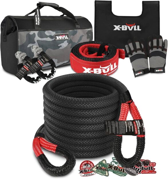 Profesjonalny zestaw akcesoriów Offroad X-Bull 7w1 PAS+ LINA KINETYK+ MIĘKKA SZEKLA