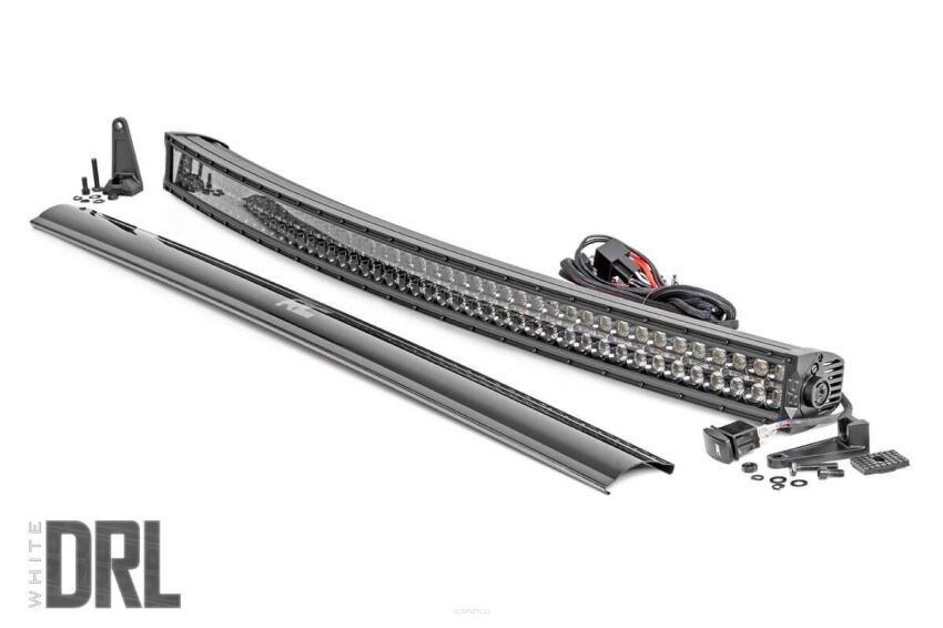 Listwa LED CREE 127cm Podwójna Zakrzywiona Black Series DRL Biały Rough Country