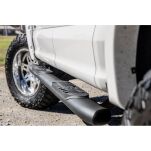 Progi, stopnie boczne czarne Rough Country Oval Nerf Steps Crew Cab - 2
