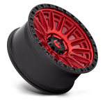 Felga aluminiowa D834 CYCLE Candy Red W/ Black Ring FUEL - 2