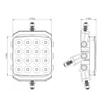Lampa robocza 16x LED 48W flood - 7