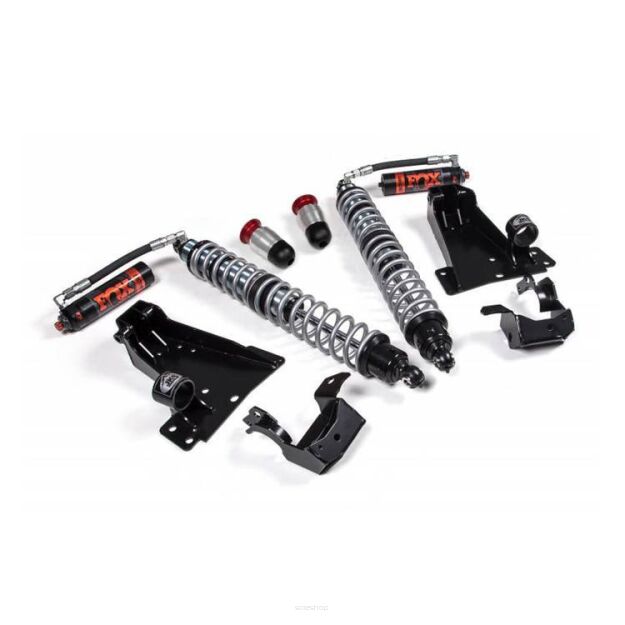 Amortyzatory gazowe przód Coilover FOX z relokacją mocowania JKS Reservoir DSC Lift 3,5-5
