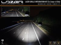 Zestaw dwóch lamp LAZER Linear 6 z systemem montażu w fabrycznym grillu - Volkswagen T7 - 9