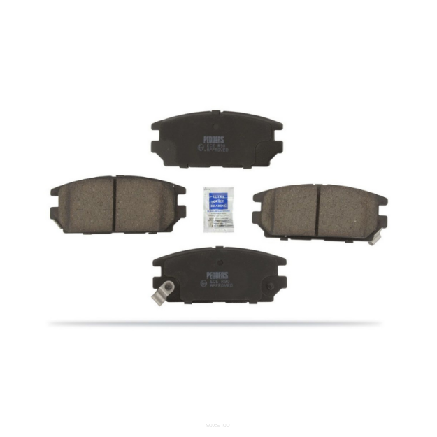 Klocki hamulcowe kevlarowo-ceramiczne tylne. TYLKO do zestawu konwersji z bębnów na tarcze TrakRyder Pedders