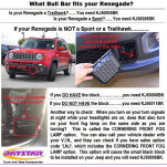 Bull Bar pałąk zderzaka DAYSTAR - Jeep Renegade Sport/Dawn of Justice 14-18 - 2