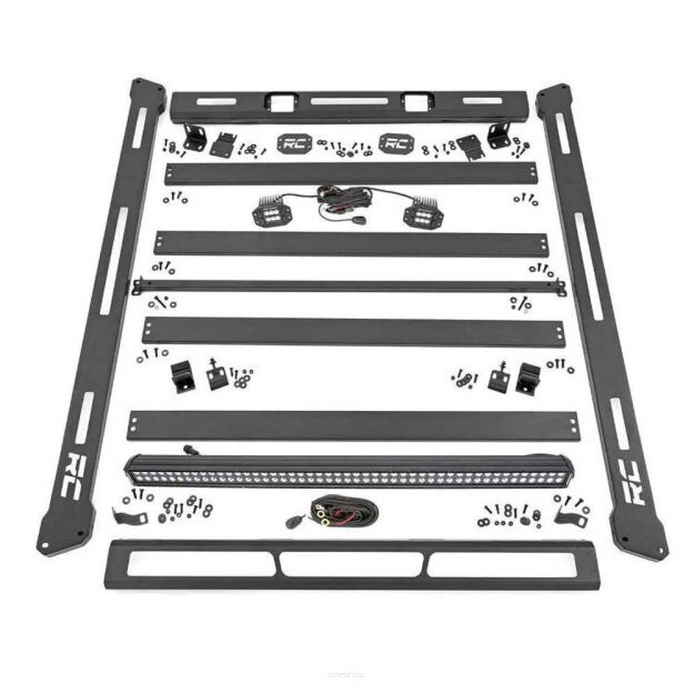 Bagażnik dachowy do hard topu z lampami LED Rough Country