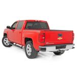 Progi, stopnie boczne czarne Rough Country Oval Nerf Steps Crew Cab - 3