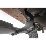 Progi, stopnie boczne czarne Rough Country Oval Nerf Steps Crew Cab - 6