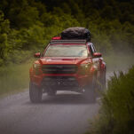 Bagażnik dachowy z listwą LED 40