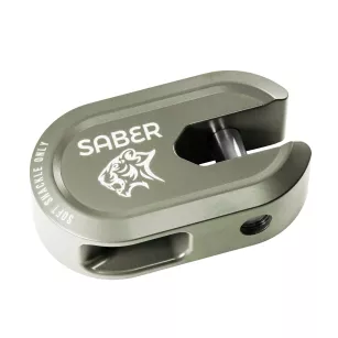 Saber 7075 Alloy Winch Shackle Short - Cerakote Jungle Green