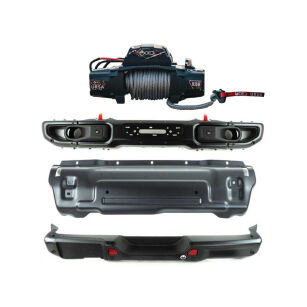 Zderzak przód z płytą pod wyciągarkę + wyciągarka URSA + zderzak tył + płyta osłonowa OFD