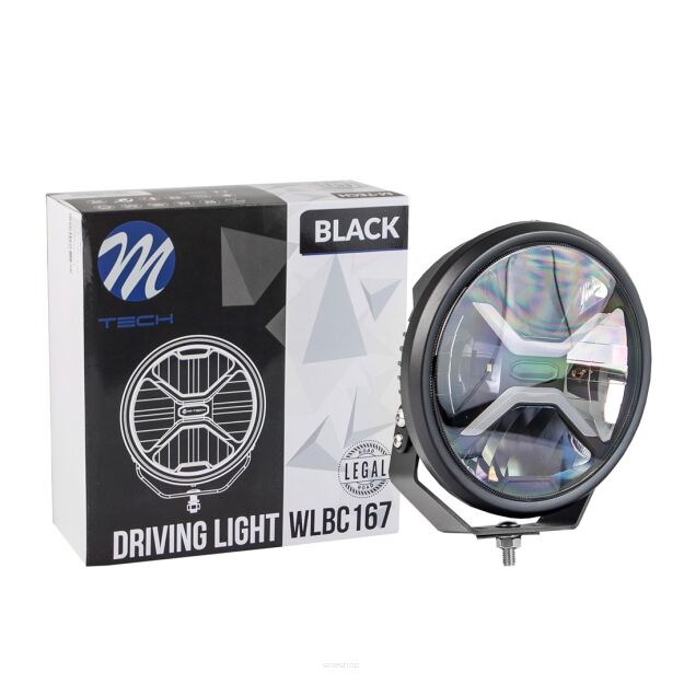 Ledowa lampa dalekosiężna z funkcją świateł pozycyjnych M-TECH Black Series 12-48V 80W 9