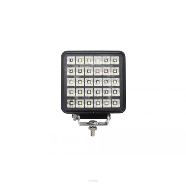 Lampa robocza 30x LED kwadrat z włącznikiem