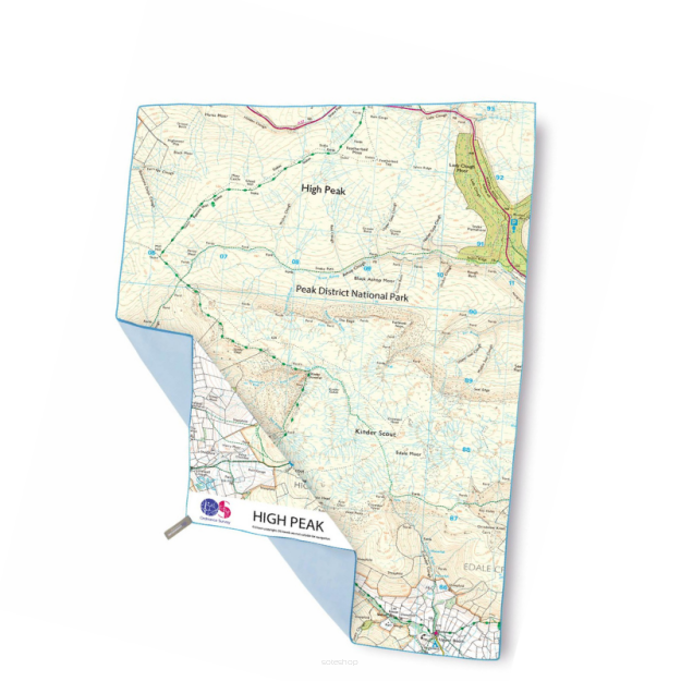 Ręcznik szybkoschnący LIFEVENTURE 150x90 SoftFibre Mapa High Peak