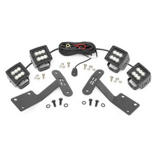 Zestaw lamp LED 2" Flood Beam Rough Country Black Series