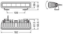 Panel LED OSRAM Lightbar SX180 SP Spot 1300 LM HOMOLOGACJA - 6