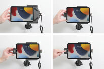 Brodit uchwyt samochodowy do Apple iPad Mini 6 aktywny z wbudowanym kablem USB oraz blokadą kluczykową - 4