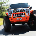 Lampy LED okrągłe czarne 7