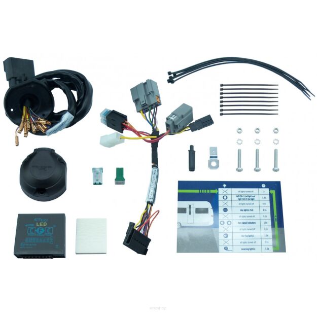 Wiązka przewodów do mocowania haka 13 PIN HAK-SYSTEM