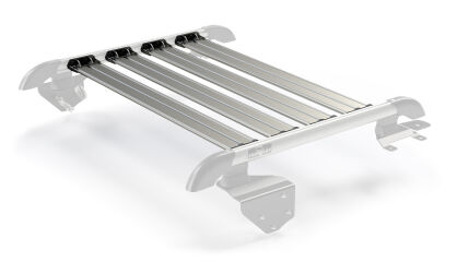 Listwy Bagażnika Dachowego Nebo Srebrne Teraflex Jeep Wrangler JK 2 Drzwi