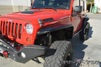 Błotniki nadkola przednie Crusher szerokie aluminiowe POISON SPYDER - Jeep Wrangler JK - 2