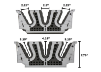 DECKED Piecekeeper - komplet (2 szt.) uchwytów na broń do szerokiej szuflady - 2