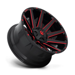 Felga aluminiowa D643 Contra Gloss Black RED Tinted Clear Fuel - 2